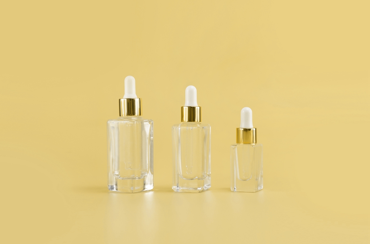 Square  dropper glass bottles 